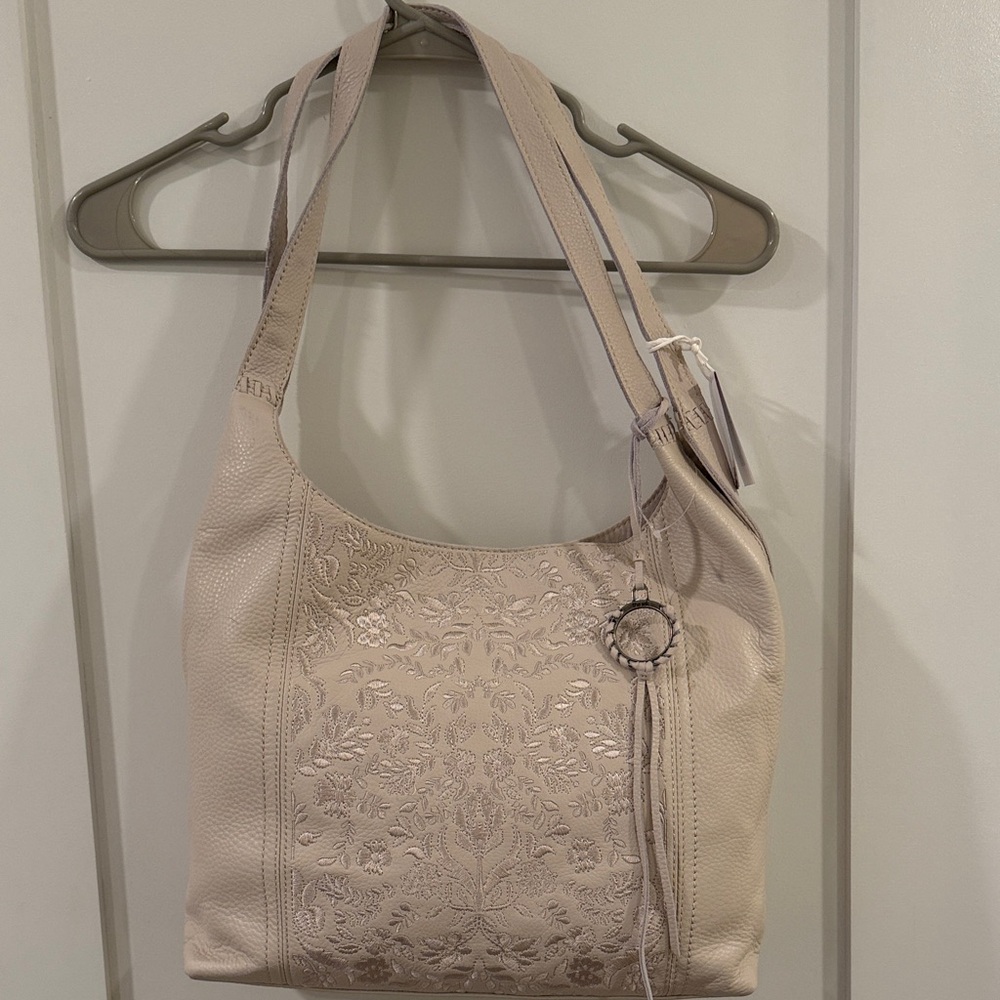 The Sak Huntley Wildflower Embroidered Elegant Cream Women's Bag